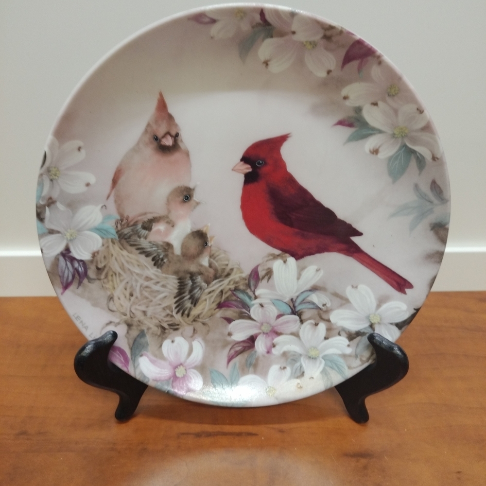 1989 Morning Serenade by Lena Liu Nature's Poetry Series Bradex 8.5"